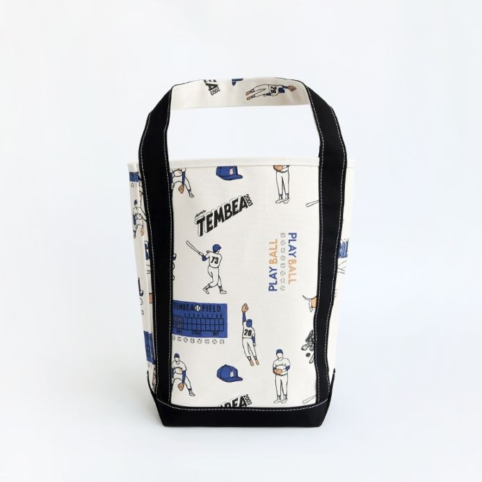 TEMBEA テンベア｜BAGUETTE TOTE MEDIUM　BASEBALL/BLACK