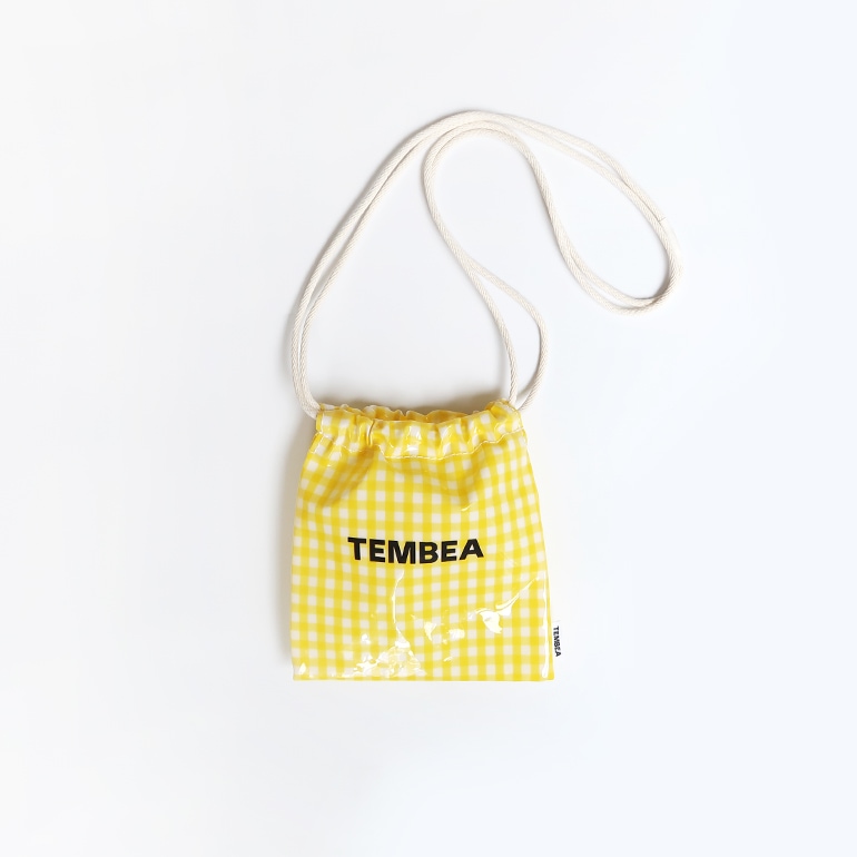 TEMBEA テンベア｜巾着 POCHETTE (PVC)　GINGHAM YELLOW