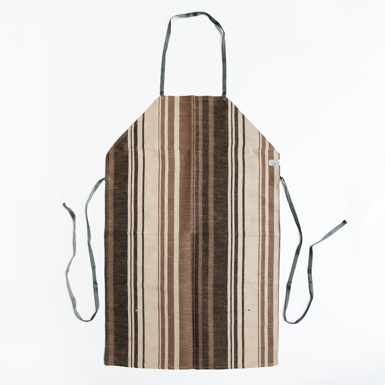 【取扱い終了/セール】PUEBCO プエブコ｜COTTON JUTE STRIPE APRON