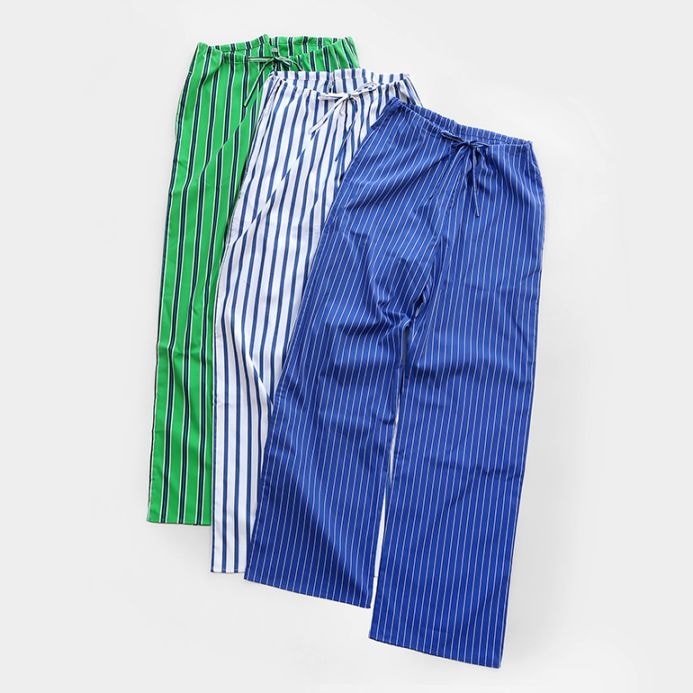 PUEBCO プエブコ｜COTTON STRIPE REGULAR PANTS【全3色】