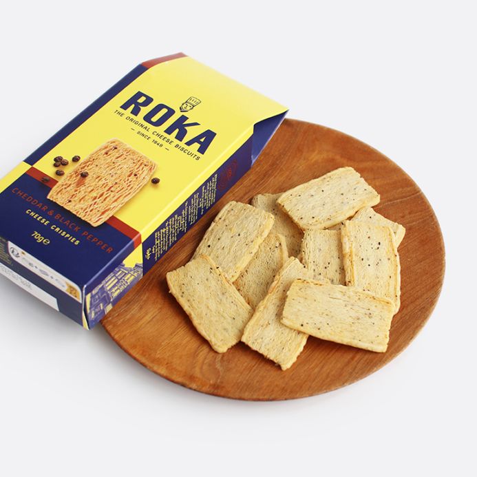 ROKA ロカ｜チーズクリスプ チェダー＆ブラックペッパー 70g
