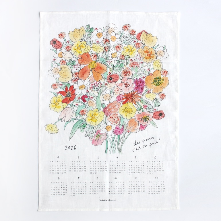 fog フォグ｜2026 リネンカレンダー【うれしい花束】