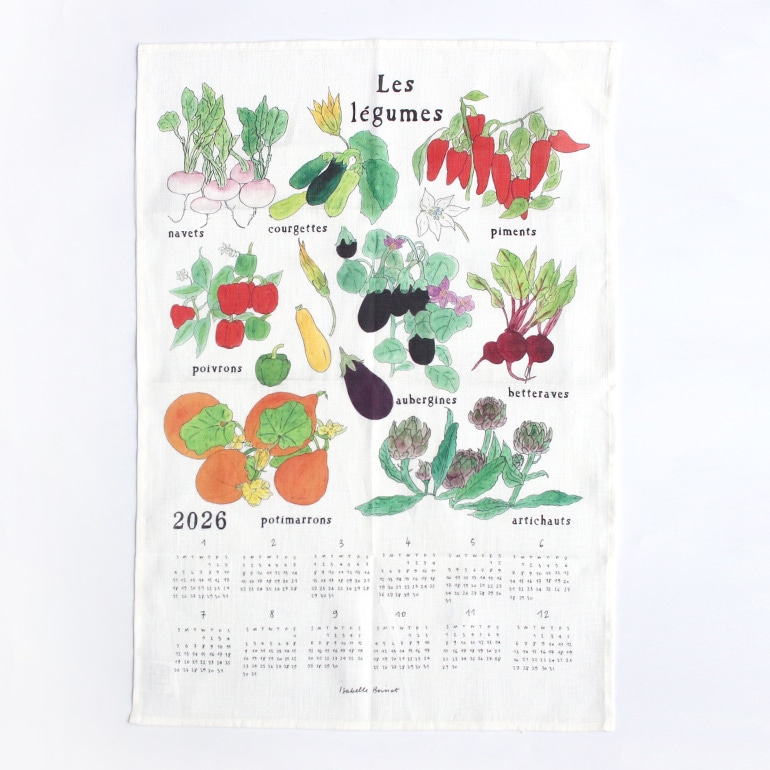 fog フォグ｜2026 リネンカレンダー【げんきできれいな野菜】