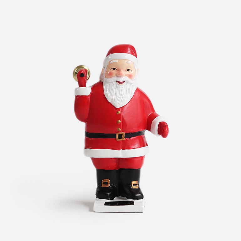 KIKKERLAND キッカーランド｜Solar Santa With Bell ソーラー サンタ ウィズ ベル（太陽光で動くサンタのオブジェ）