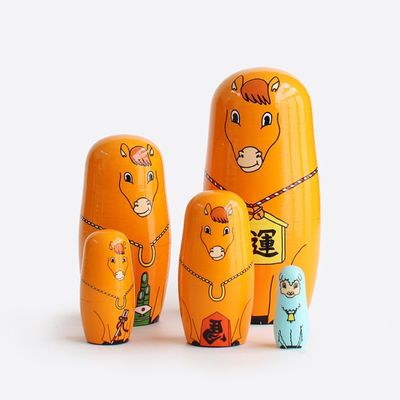 貴重！BEAMS　スカルデザイン マトリョーシカ 5個セット DETAIL ディテール｜Happy Hot Girls マトリョーシカ 通販｜DUPON35