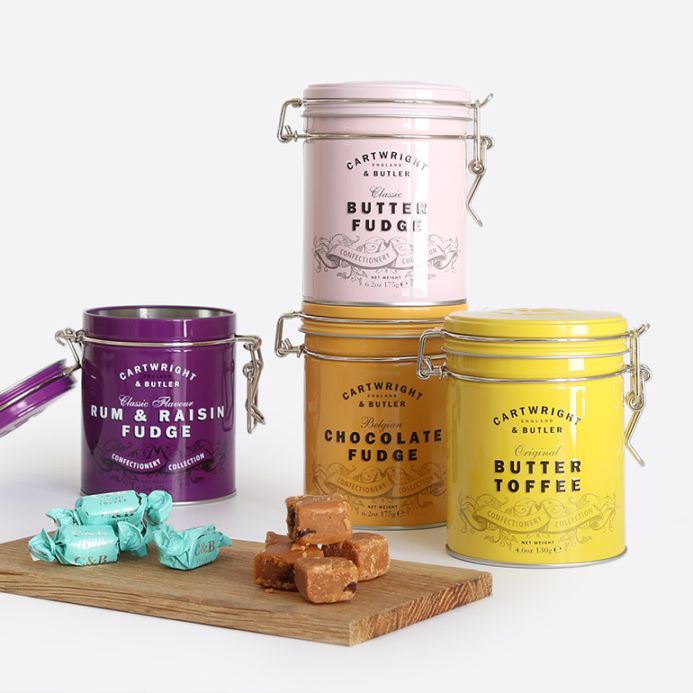 CARTWRIGHT&BUTLER カートライト＆バトラー｜ファッジ・トフィー ティン缶入