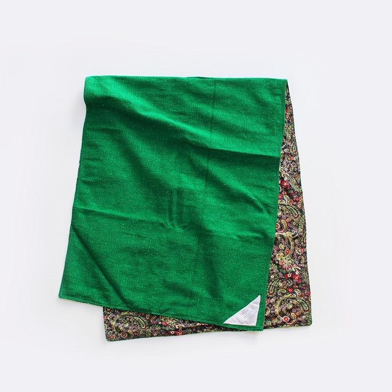PUEBCO プエブコ｜REVERSIBLE NAP MAT / PAISLEY x GREEN