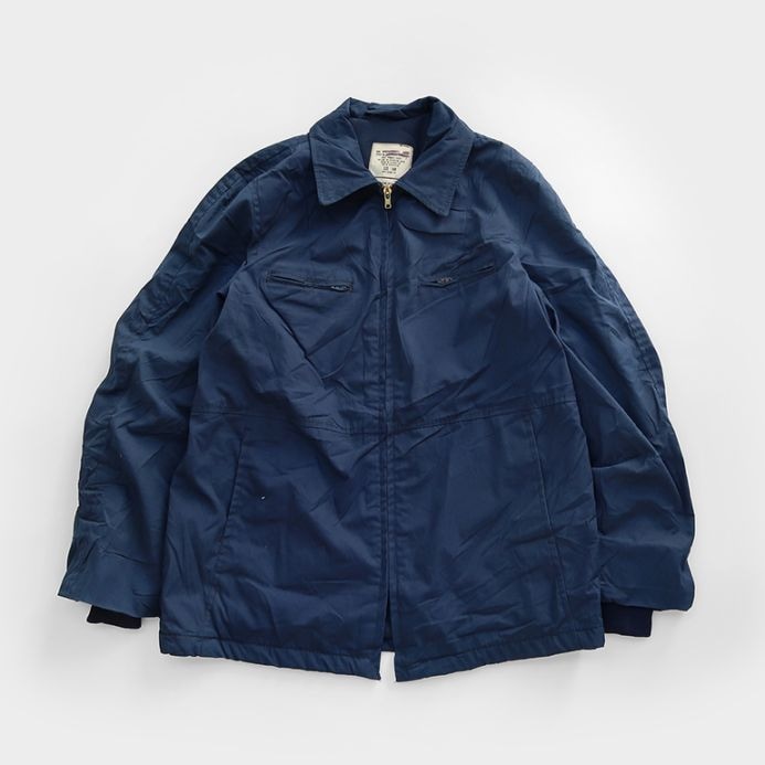 USED 米軍 レディース U.S.NAVY ユーティリティ ジャケット BLUE