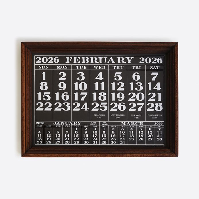 LABOR DAY レイバーデイ｜ORIGINAL CALENDAR 2026(ウッドフレームセット)