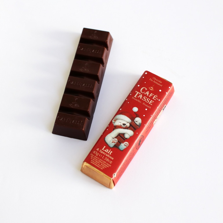 Cafe-Tasse カフェタッセ｜クリスマス スペキュロスミルクチョコ 45g (バータイプ)