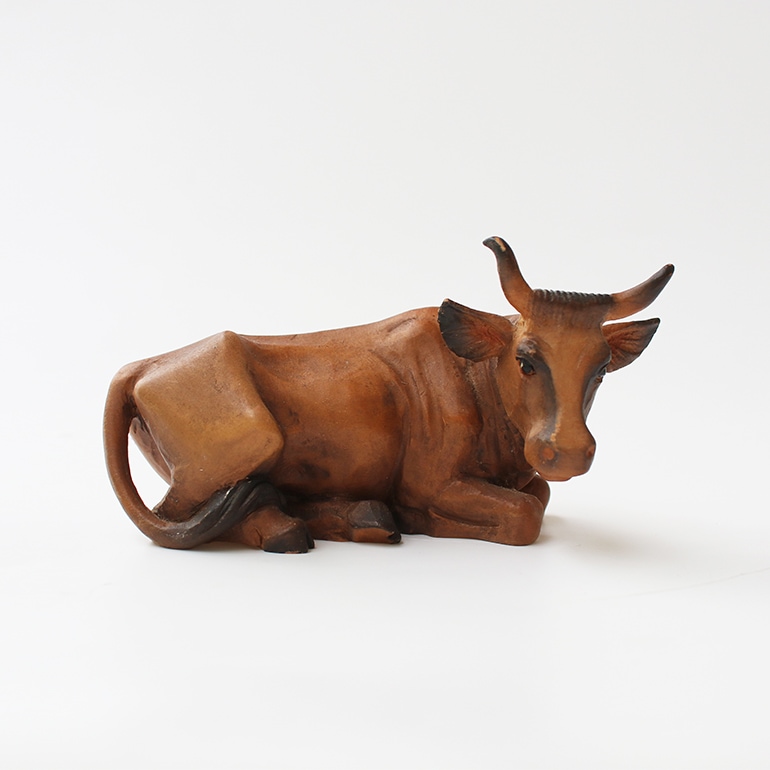 VINTAGE｜ANRI Wood Carving Cattle