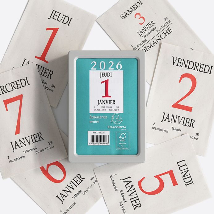 EXACOMPTA エグザコンタ｜日めくりカレンダー(小)  2026