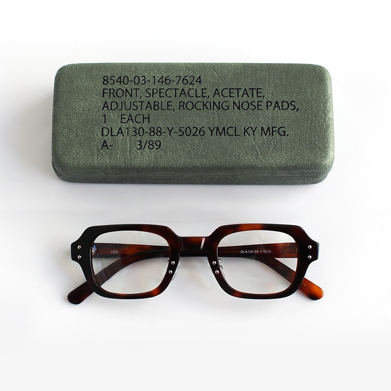 USSタイプ S9 アイウェア フレーム (マーブルブラウン×クリア)