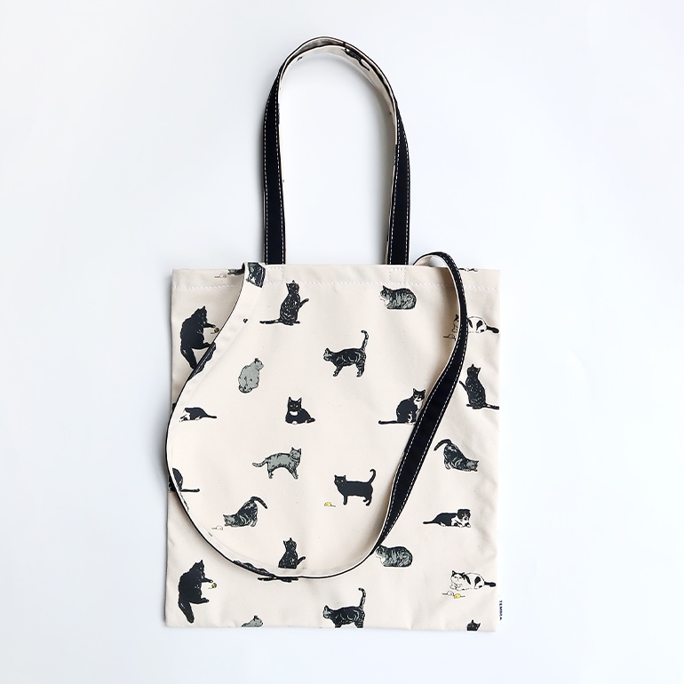 TEMBEA テンベア｜3HANDLE TOTE　CAT/BLACK