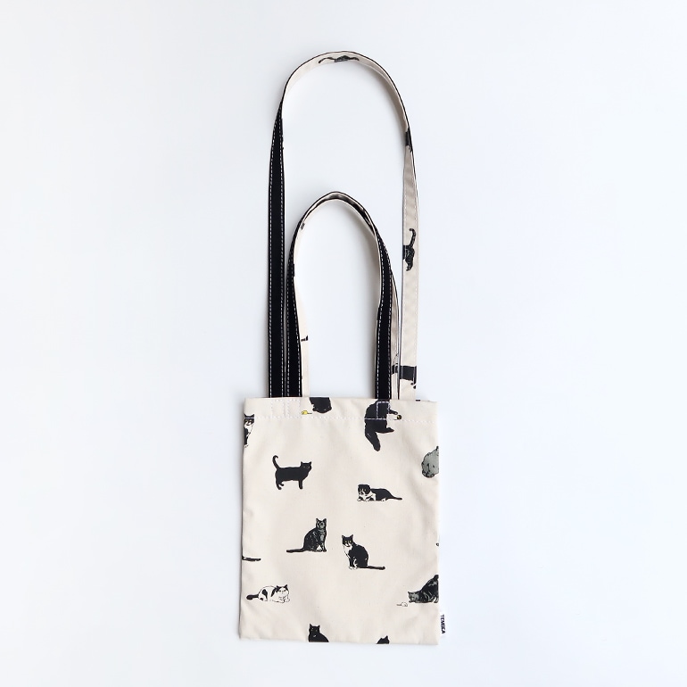 TEMBEA テンベア｜3HANDLE TOTE SMALL　CAT/BLACK