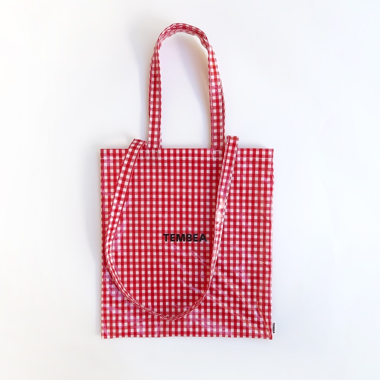 TEMBEA テンベア｜3HANDLE TOTE CHECK BEIGE/BLUE 通販｜DUPON35