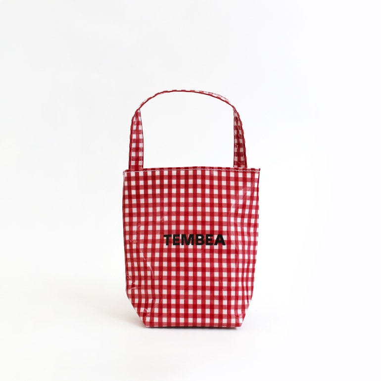 TEMBEA テンベア｜BAGUETTE TOTE MINI　GINGHAM RED