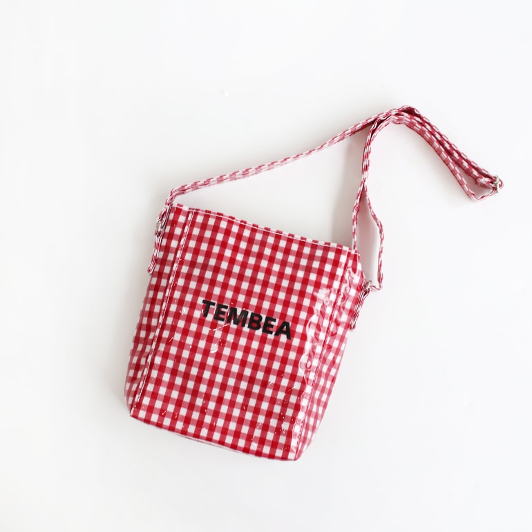 TEMBEA テンベア｜MINI SHOULDER　GINGHAM RED