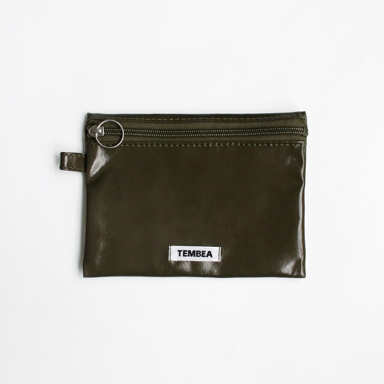 TEMBEA テンベア｜FLAT POUCH MEDIUM　ARMY