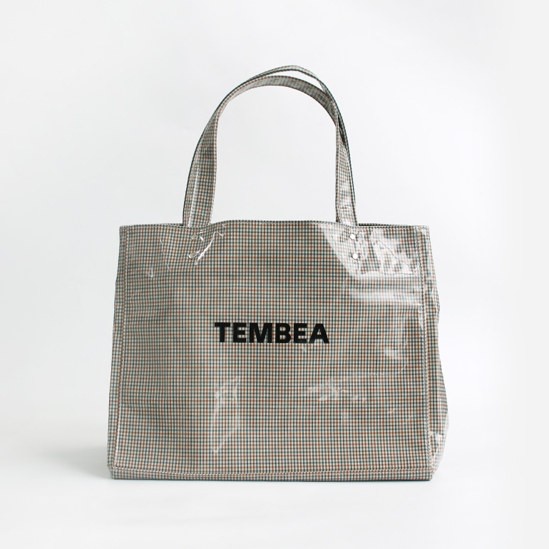 TEMBEA テンベア｜CARRY TOTE CHECK BEIGE/BLUE 通販｜DUPON35