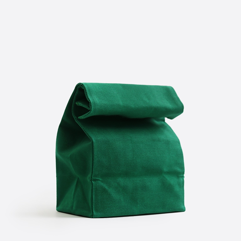 BROWN CANVAS BAG(M) グリーン