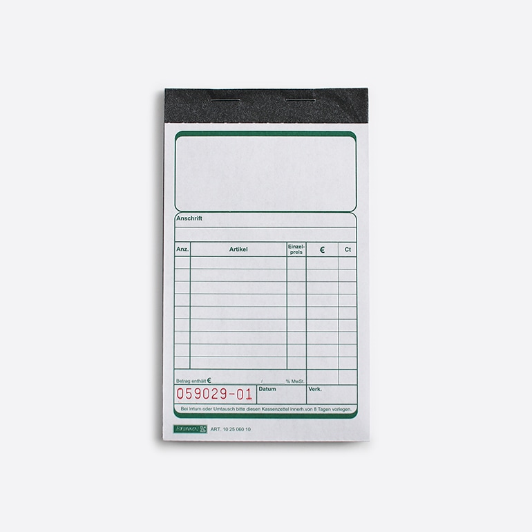 BRUNNEN ブルンネン｜ドイツの勘定書 キャッシュアウトパッド