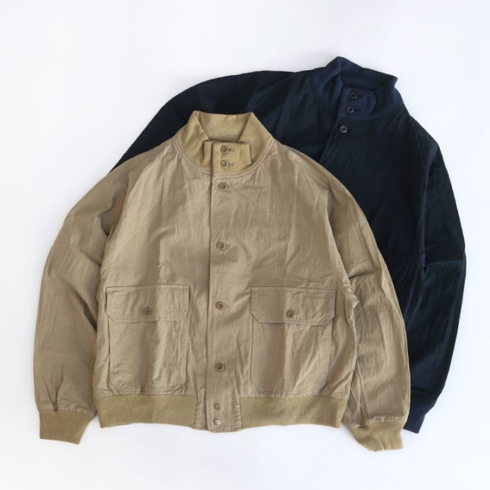maillot マイヨ｜Cotton hemp cloth flight jacket【全2色】