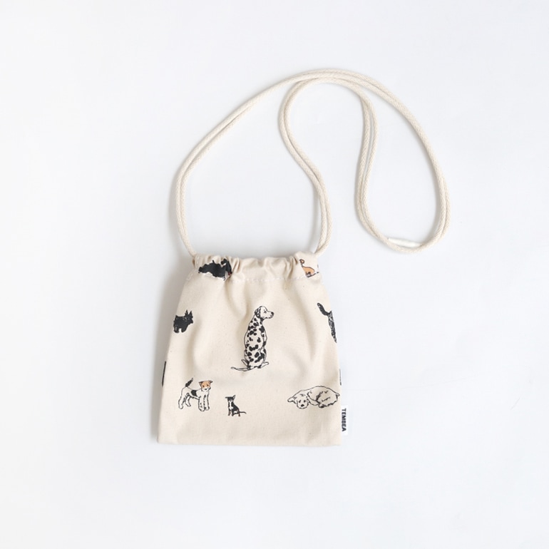 TEMBEA テンベア｜巾着 POCHETTE　DOG-1/BLACK
