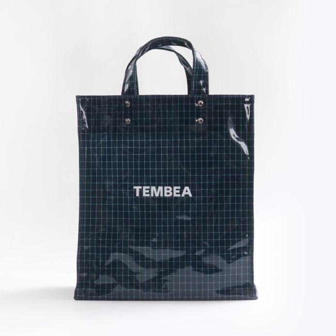 TEMBEA テンベア｜PAPER TOTE MEDIUM　CHECK BLUE