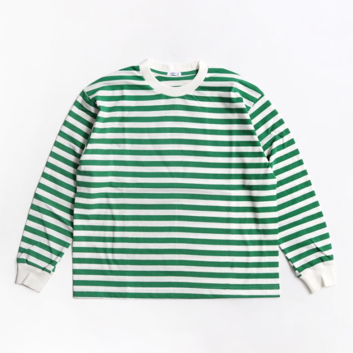 maillot マイヨ｜Tube Border Long-Tee　GREEN