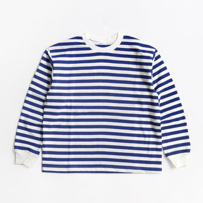maillot マイヨ｜Tube Border Long-Tee　BLUE