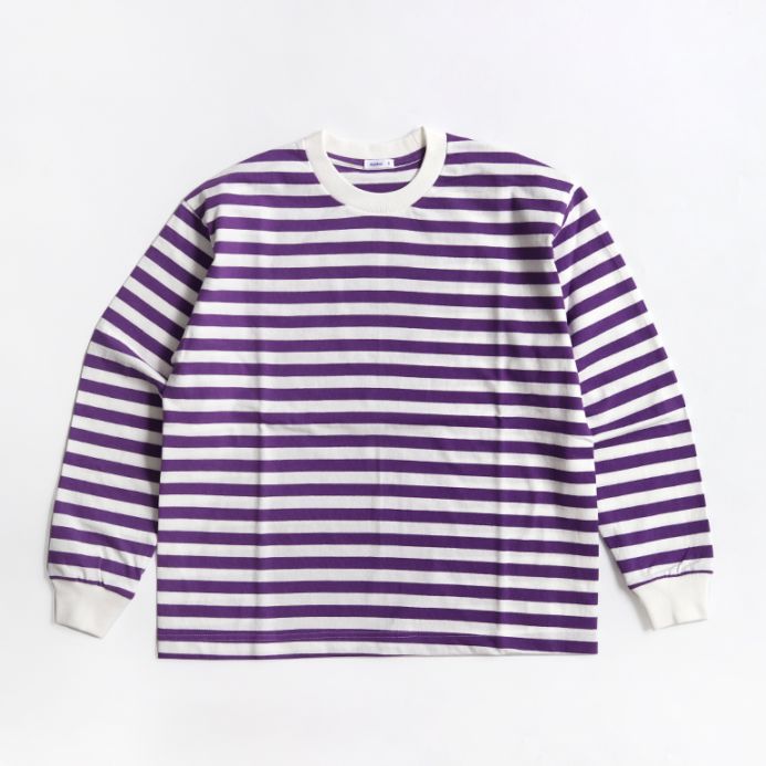 maillot マイヨ｜Tube Border Long-Tee　PURPLE