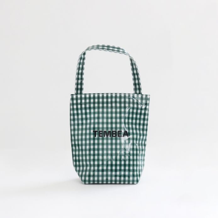 TEMBEA テンベア｜BAGUETTE TOTE MINI　GINGHAM GREEN