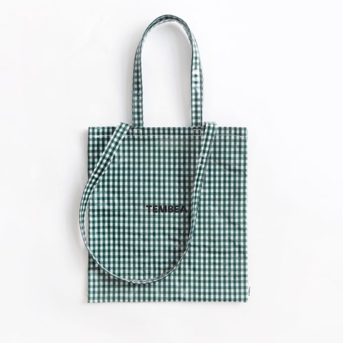TEMBEA テンベア｜3HANDLE TOTE　GINGHAM GREEN
