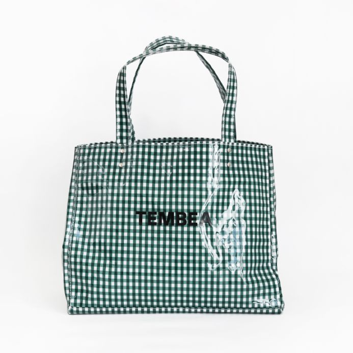 TEMBEA テンベア｜CARRY TOTE　GINGHAM GREEN