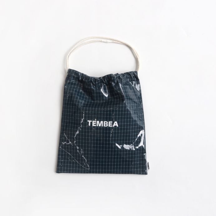 TEMBEA テンベア｜巾着 (PVC)　CHECK BLUE