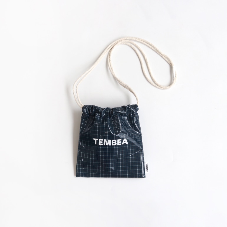 TEMBEA テンベア｜巾着 POCHETTE (PVC)　CHECK BLUE