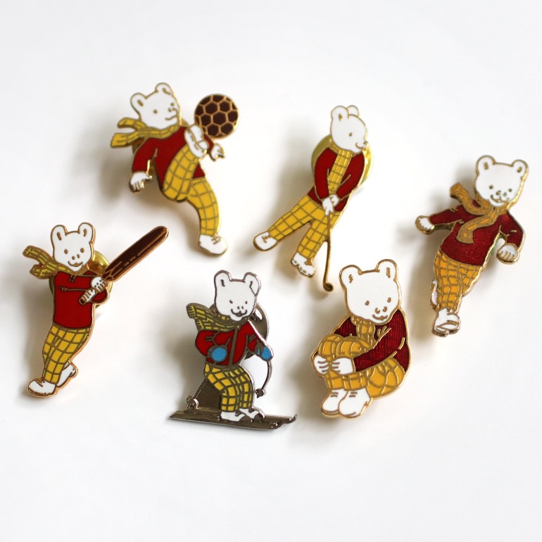 VINTAGE｜Rupert Bear ピンバッジ 大