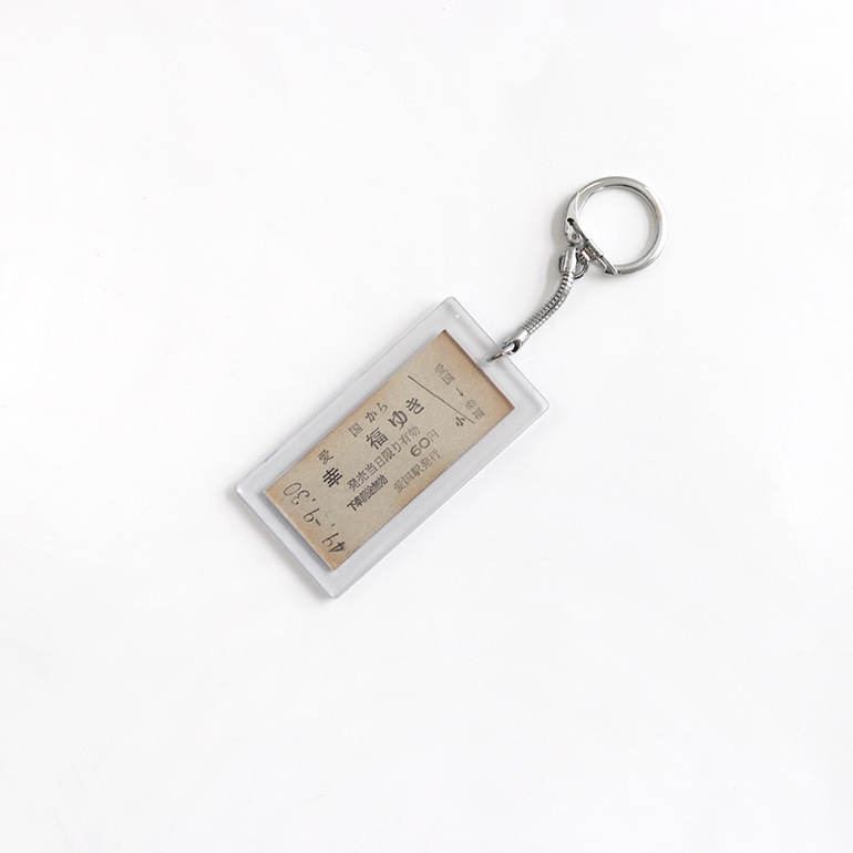 VINTAGE｜旧国鉄 広尾線「愛国から幸福ゆき」切符キーホルダー 通販