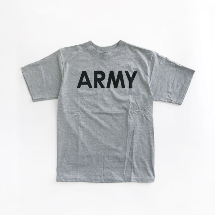 デッドストック SOFFE U.S.ARMY トレーニング Tシャツ  杢グレー