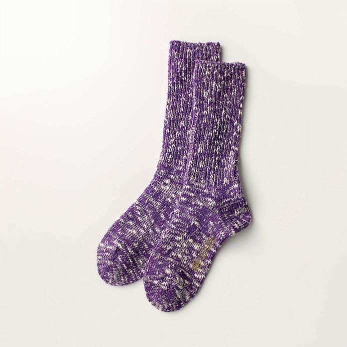 LUCKY SOCKS ラッキーソックス｜ミックスリブソックス　パープル