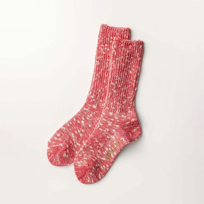 LUCKY SOCKS ラッキーソックス｜ミックスリブソックス　ピンク