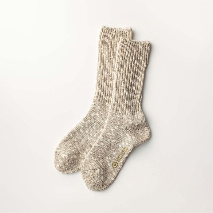 LUCKY SOCKS ラッキーソックス｜ミックスリブソックス　グレージュ