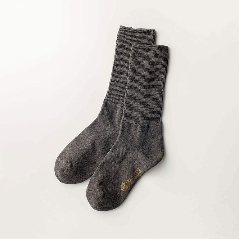 LUCKY SOCKS ラッキーソックス｜リラックスパイルソックス　ダークグレー