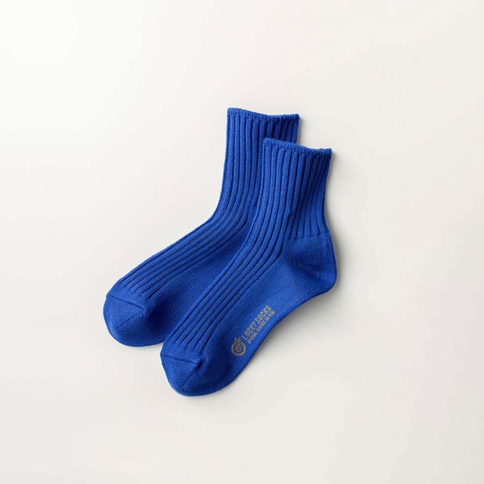 LUCKY SOCKS ラッキーソックス｜スムースアンクルソックス　ブルー