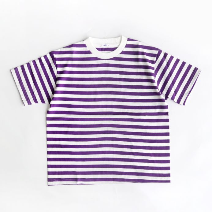 maillot マイヨ｜Tube Border Long S/S-Tee　PURPLE