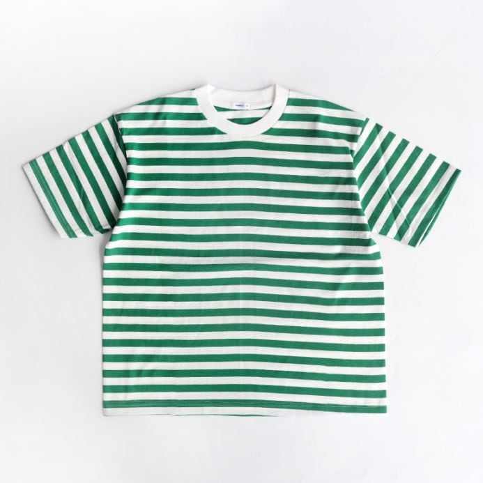 maillot マイヨ｜Tube Border Long S/S-Tee　GREEN