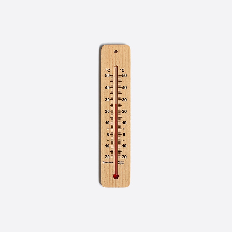 DETAIL ディテール｜Brannan Wood Wall Thermometer 215mm ウッド ウォール サーモメーター 215mm