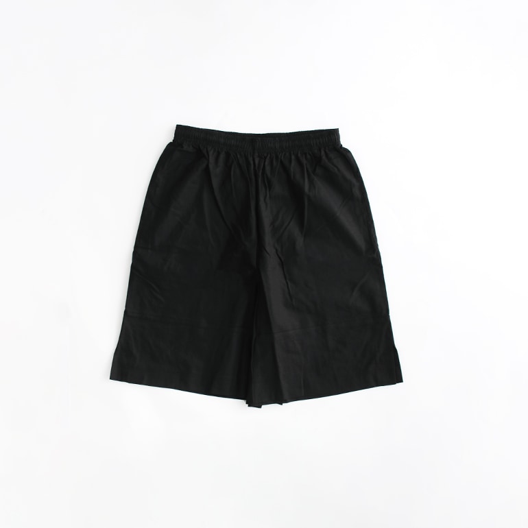VOIRY ヴォイリー｜D.P SHORTS-COTTON/LINEN BLACK