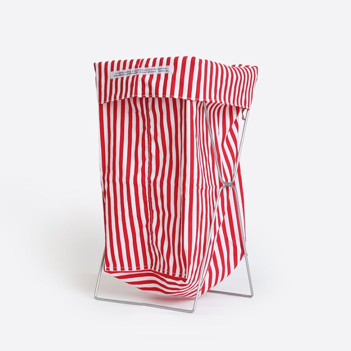 PUEBCO プエブコ｜SHIRT FABRIC FOLDING LAUNDRY BASKET Red Narrow